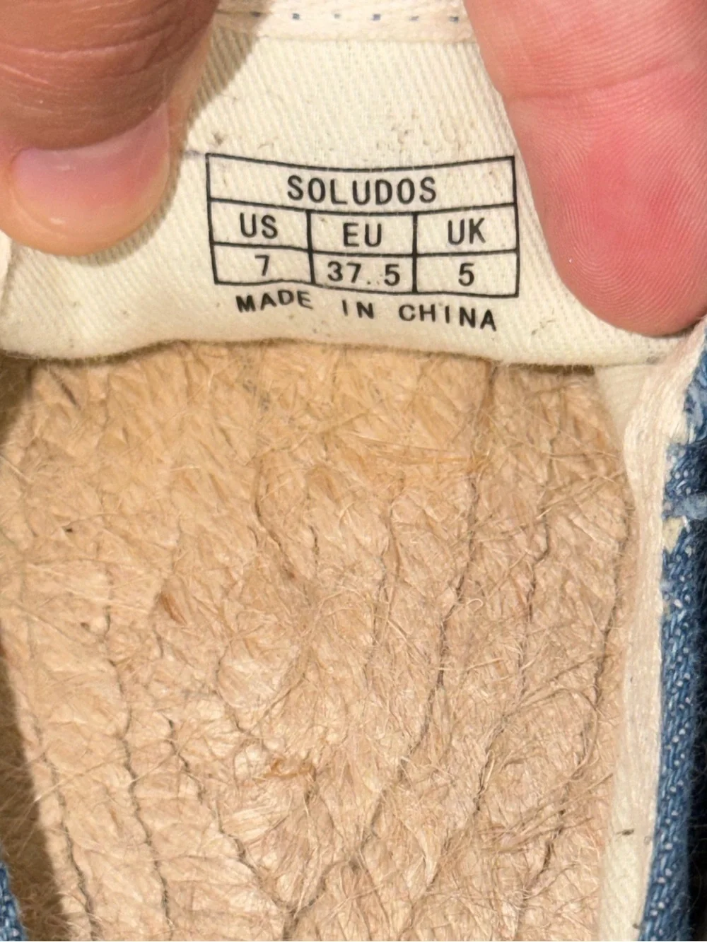 Soludos x Mary Matson Collab Espadrille Show With Embroidery Size 7